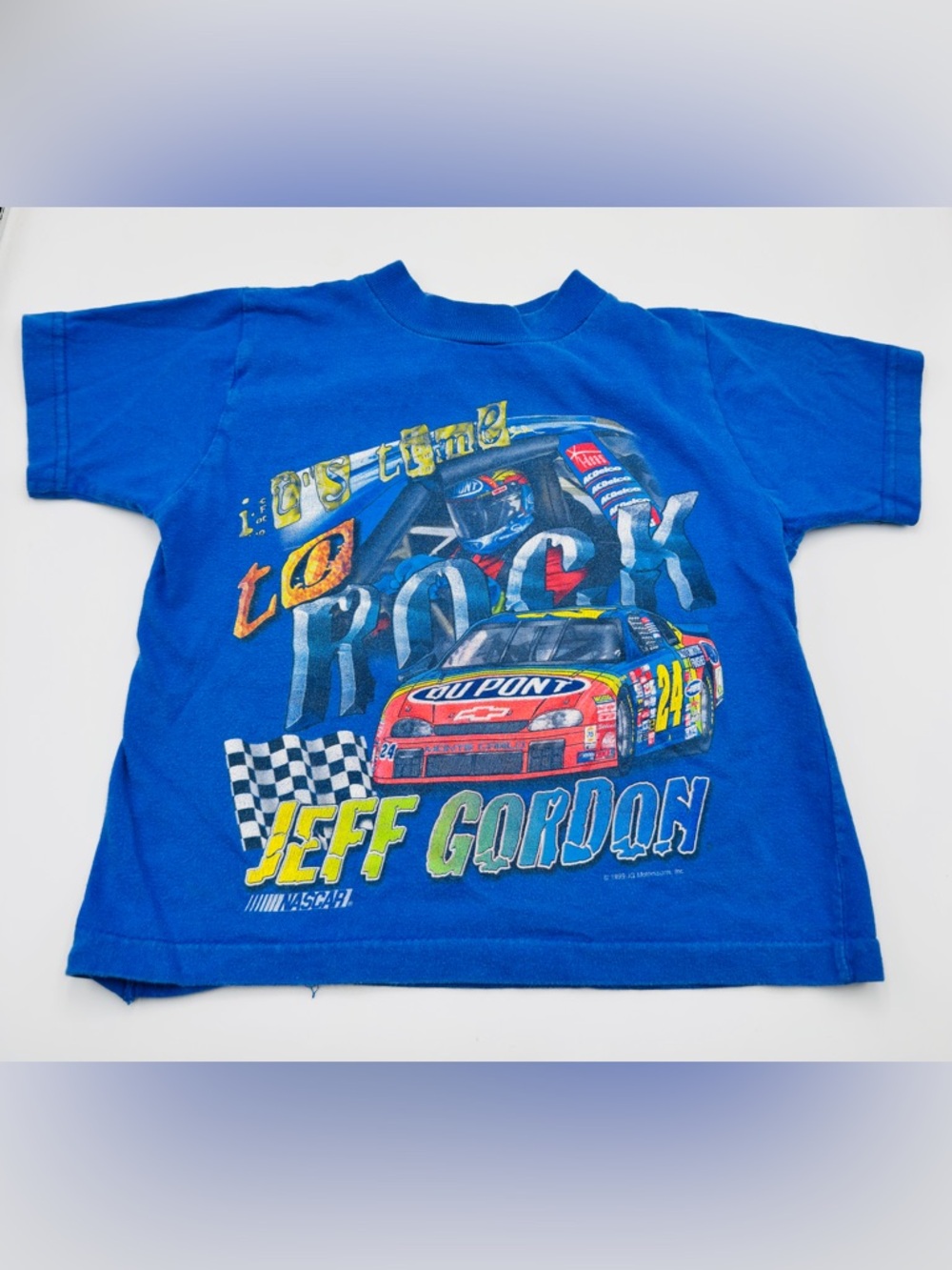 Vintage 90s Jeff Gordon NASCAR Graphic T-shirt Chase Authentics Short Sleeve SZ4